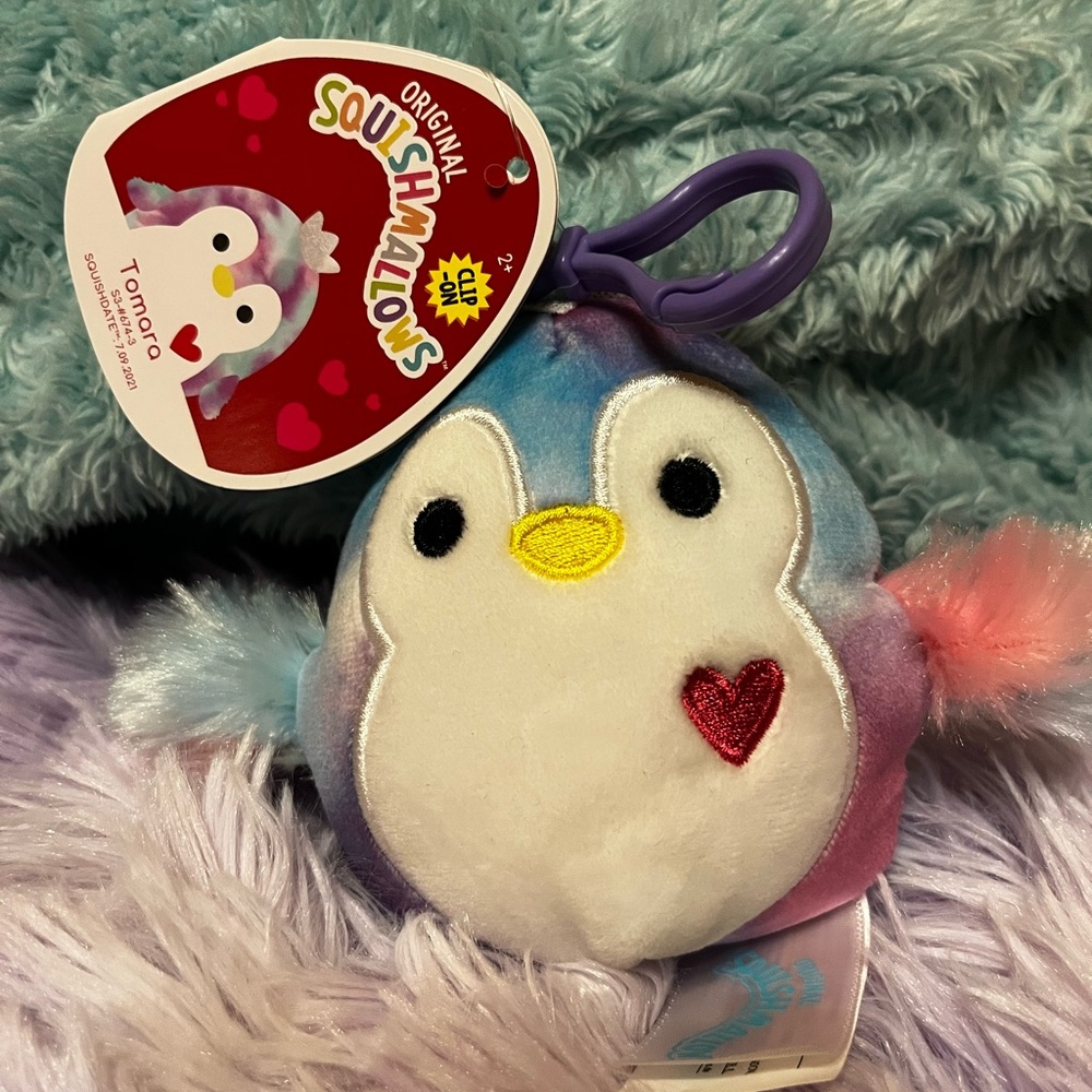 Tamara the penguin squishmallow clip Valentine Day